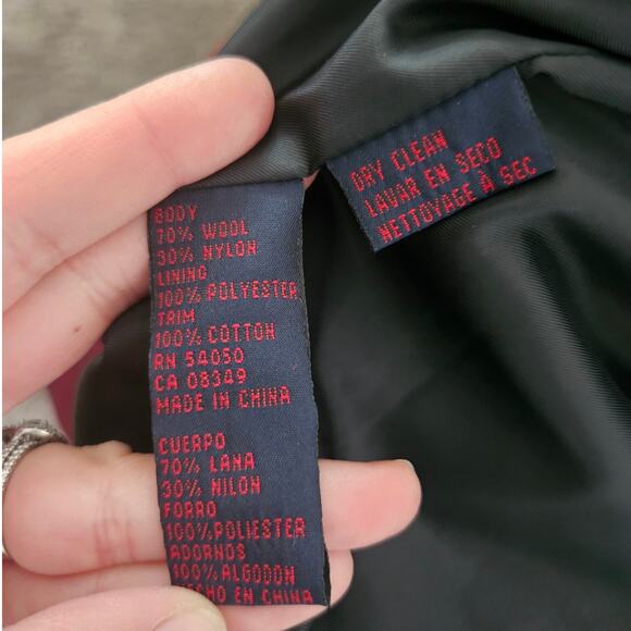 Ralph x Ralph Lauren Women's Red Black Wool Buffalo Check Plaid Jacket Small - Picture 3 of 6